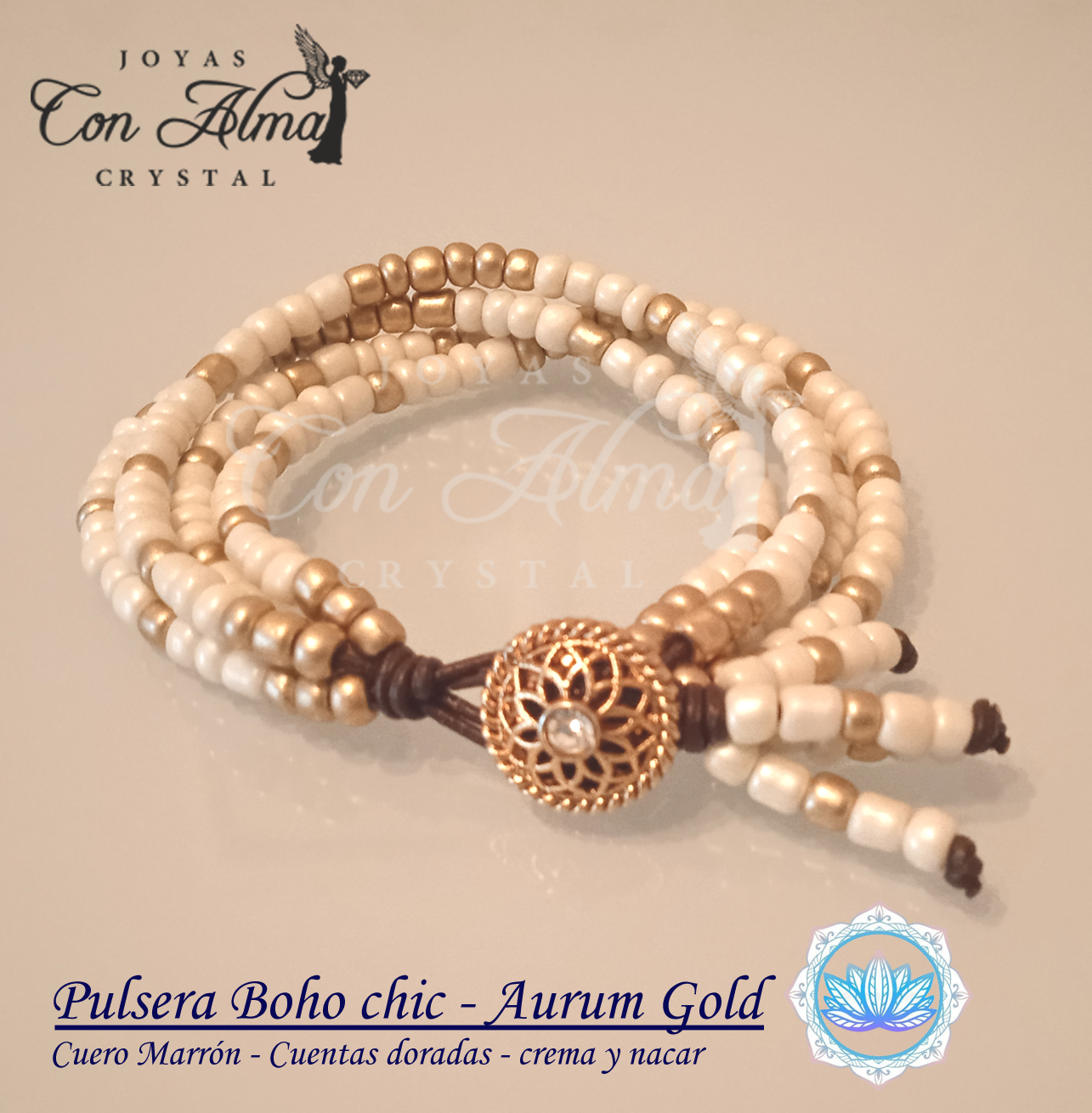 Pulsera Boho chic -Aurum Gold 20 €